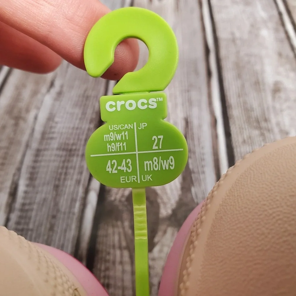 Crocs Mega Crush Matte Platform Clogs 210749-209 Womens 11 Mens 9 Beige Pink - Picture 10 of 12